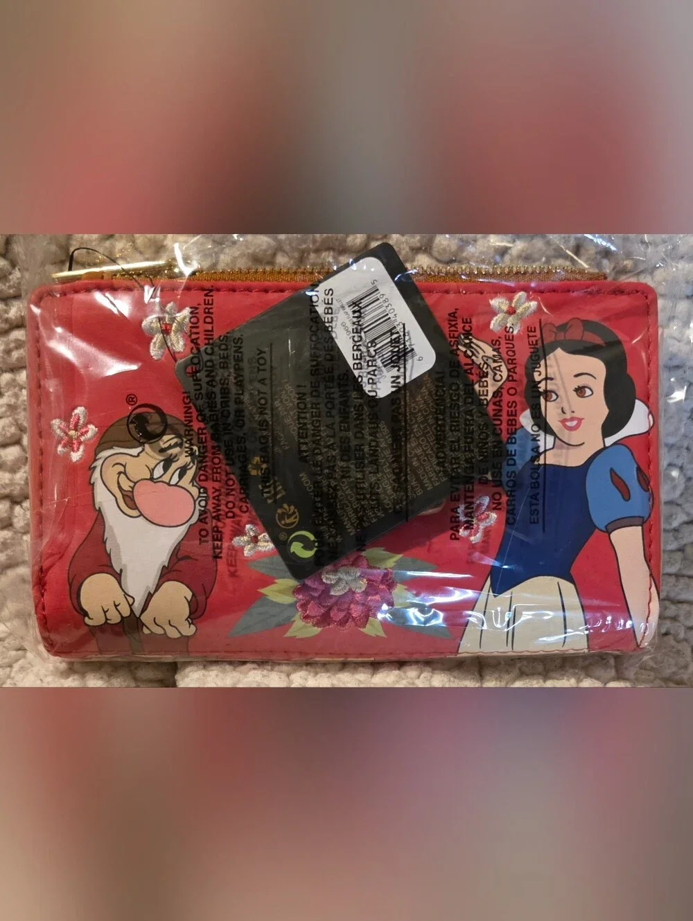 Loungefly Disney Snow White Grumpy Cosplay Mini Backpack & Wallet Exclusive New